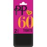 Pretty Polly Tights 60D Opaque 2 Pair Pack
