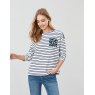 Joules 209584 Marina Print Dropped Shoulder Jersey Top