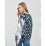 Joules 209584 Marina Print Dropped Shoulder Jersey Top