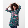 Joules 212812 Athena Pop Over Seamed Longline Top